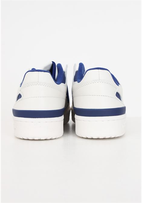 Sneakers uomo bianche e blu Forum Low CL ADIDAS ORIGINALS | IG3777.
